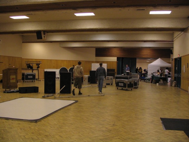 The setup begins