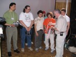 Winners of the full size sumo competition