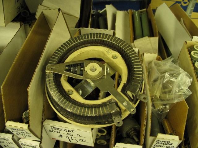 A very big potentiometer at Halted specialties, I think it was 500W

IMG_3514.JPG